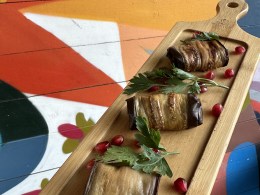 Рулетики из баклажанов