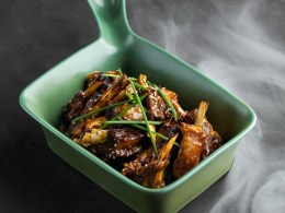 Бараньи ребрышки в фирменном соусе BBQ