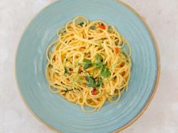 Спагетти алио олио