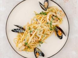 Спагетти с морепродуктами