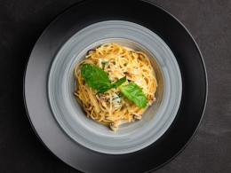 Спагетти с мидиями в сливочном соусе